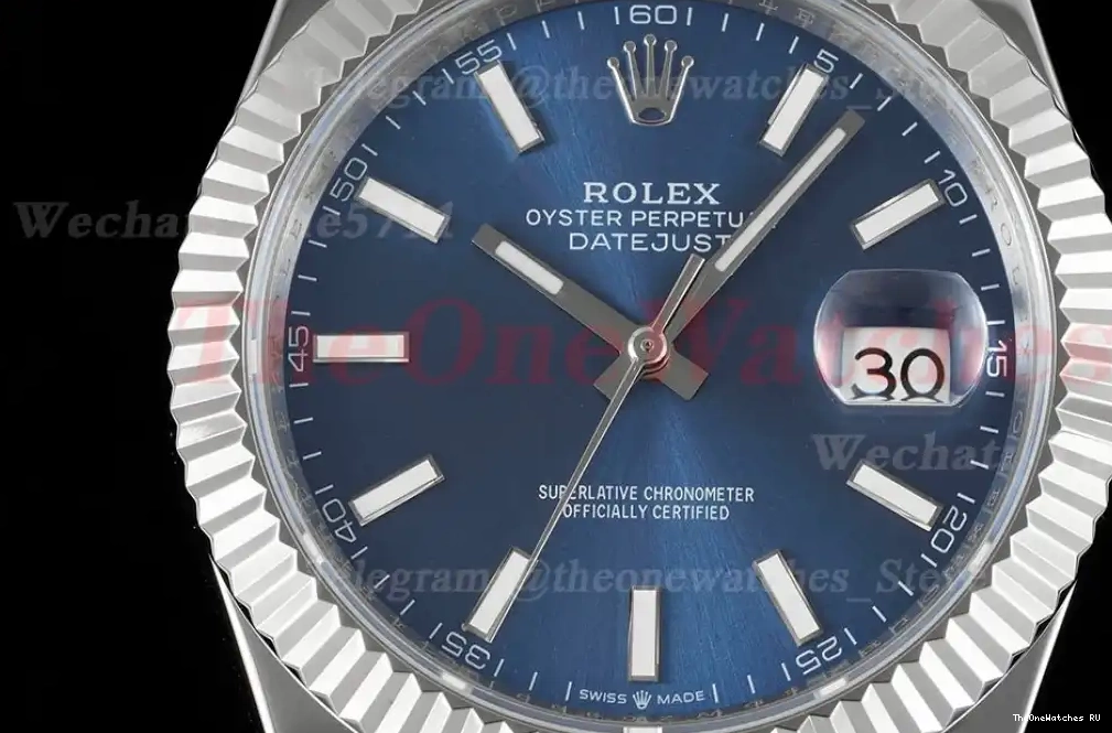Stk Blue DIW Jubilee 41mm Datejust A3235 SS SS  904L 0506